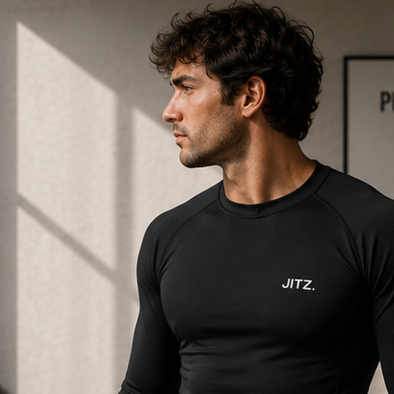 Long Sleeve Rashguard — Black | JITZ.