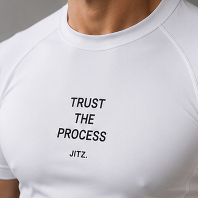 Slim Fit — Trust The Process — White