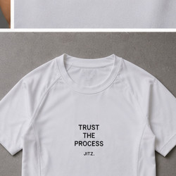 Slim Fit — Trust The Process — White | JITZ.