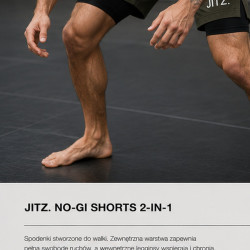 No-Gi Shorts 2-in-1 — Olive | JITZ.