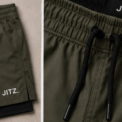 No-Gi Shorts 2-in-1 — Olive | JITZ.